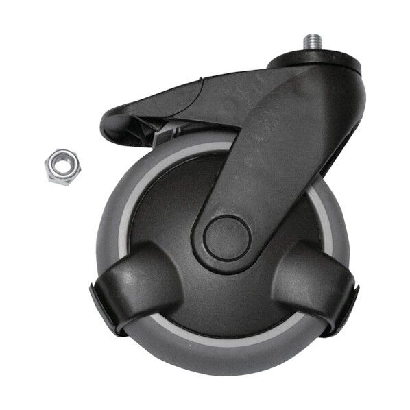 ハンドリフターCZ交換用自在ストッパー付きキャスター 125mm R85586 1点