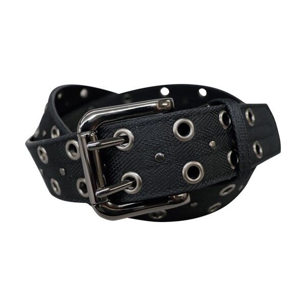 合皮ハトメ2ピン40mm巾 クロ Y150-BLK-L 1点