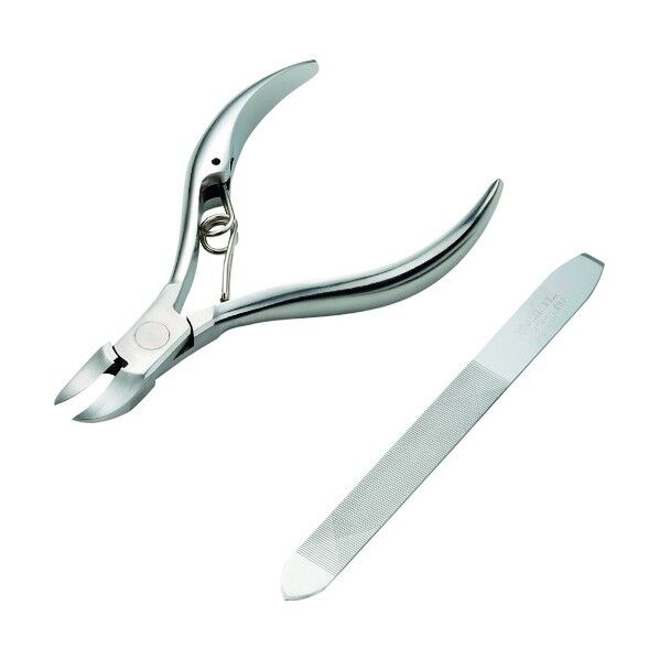 ステンレス製ニッパーつめきり&ツメヤスリセット