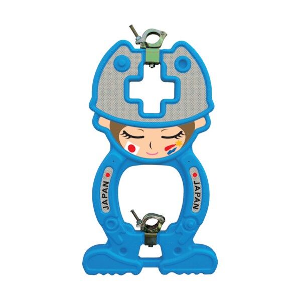 グリーンクロス なでしこブルー 安全単管バリケード