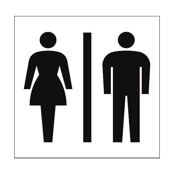 JISピクトサイン お手洗い 150角 6300001204 1点