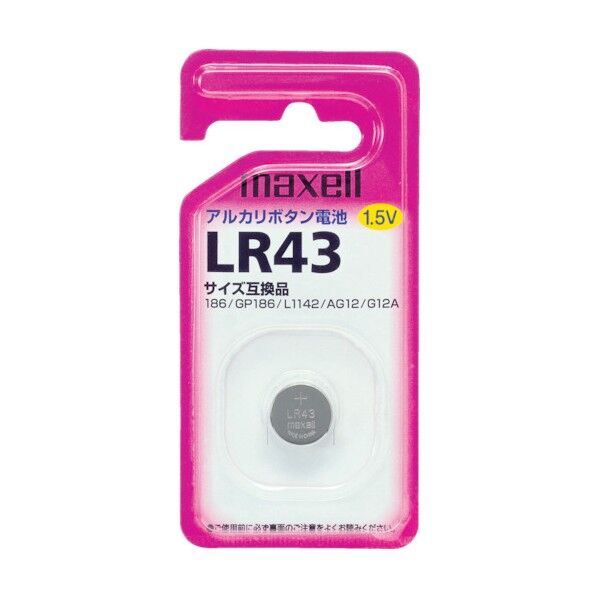 アルカリボタン電池1個入り 90 x 44 x 5 mm LR431BS 1個