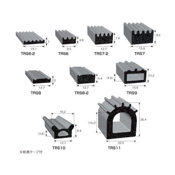 ラバーシール TRS6-2型 標準粘着タイプ