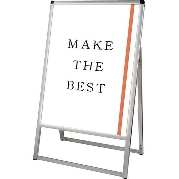 バリウススタンド看板LED A2片面 シルバー 456×320×790mm VASKLED-A2K 1個