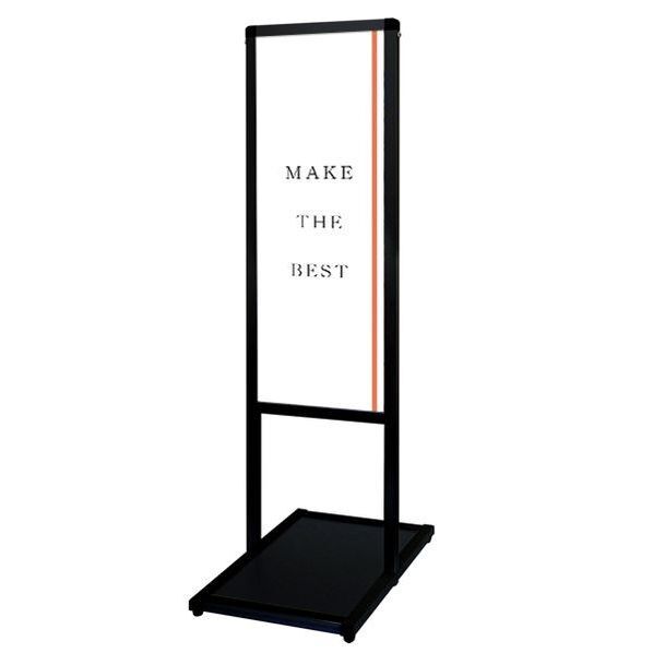 ブラックバリウスメッセージスタンド アクリルタイプ A3縦縦 ブラック 333×460×1210mm BVAMSAC-A3TT 1台