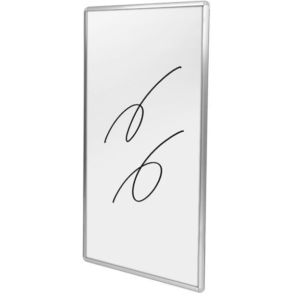 枠付ホワイトボード 300×600mm シルバー 311×90×611mm WBW300X600 1点