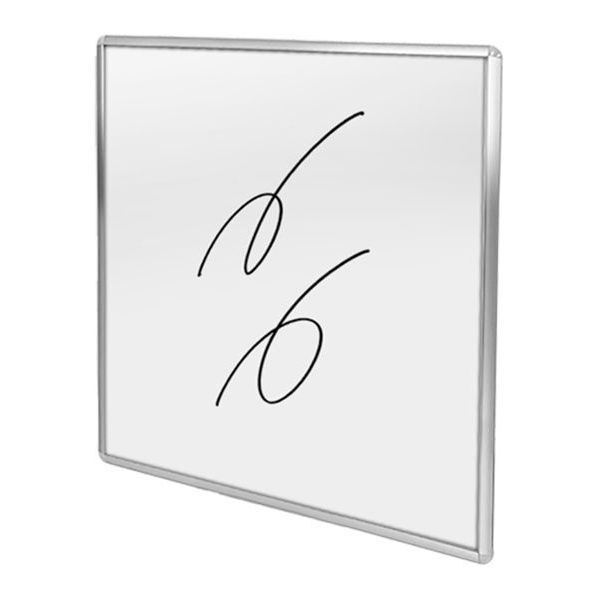 枠付ホワイトボード 450×450mm シルバー 461×90×461mm WBW450X450 1点