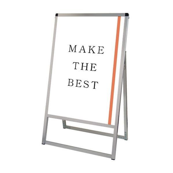 バリウススタンド看板 アクリルタイプ B1片面 シルバー 764×450×1275mm VASKACB1K 1点