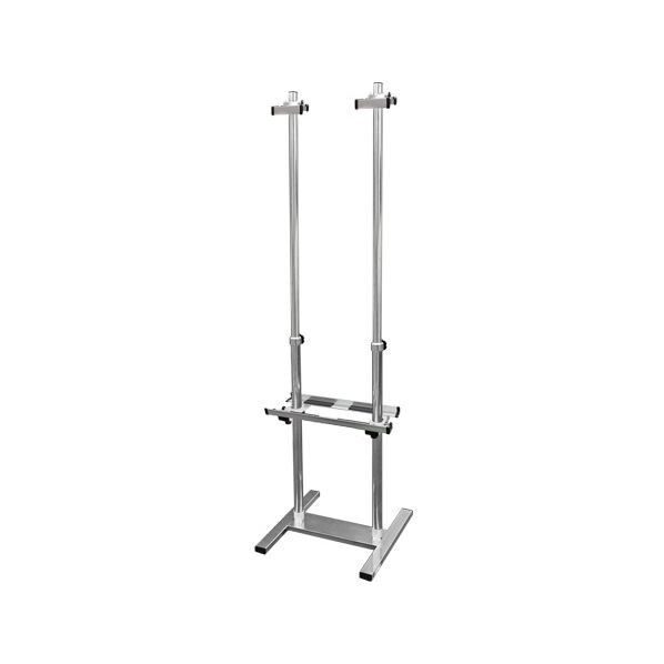 PAパネルスタンド15TW-B 両面 シルバー 400×400×840～1400mm PA15TWBR 1点
