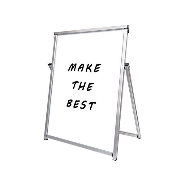 コンパクトサインホワイトボード A1 シルバー 691×440×880mm COSWBA1 1点