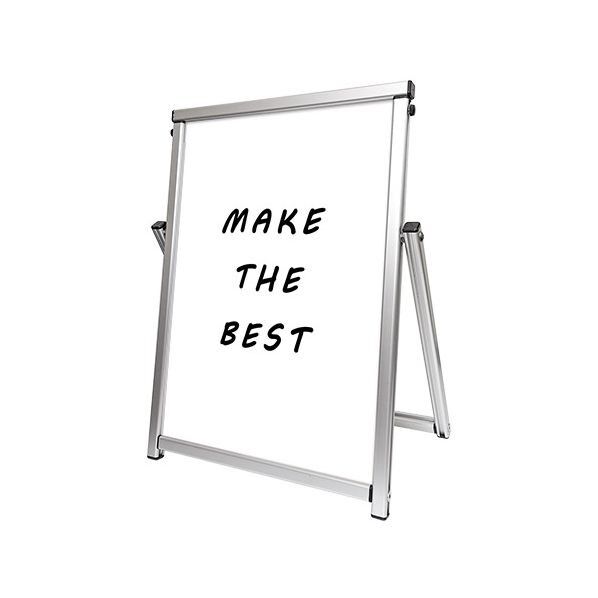 コンパクトサインホワイトボード A2 シルバー 517×310×640mm COSWBA2 1点