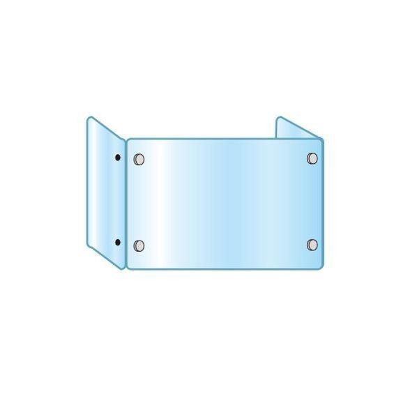 アクリルパーテーション三面タイプ 600×900×300 シルバー 900×300×600mm APT3F600X900X300 1点