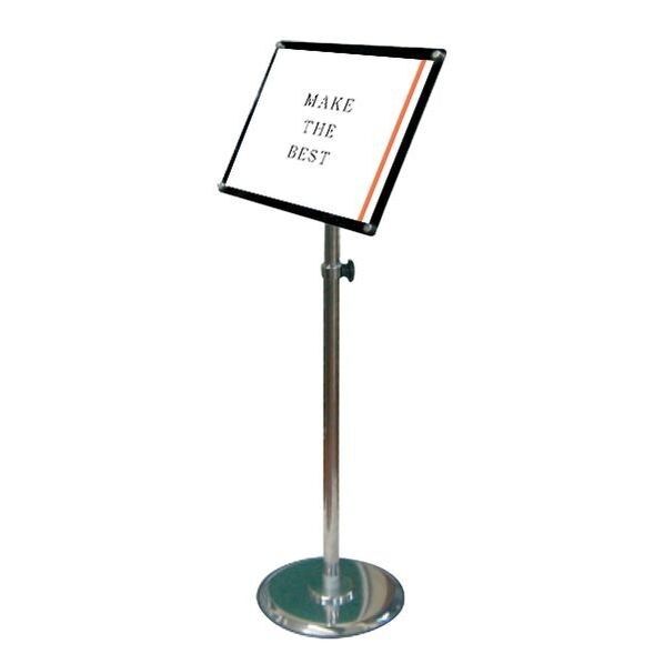 フリーアングルアクリルスタンド150 A4ブラック ブラック 280×300×1061~1614mm FAACS150A4B 1点