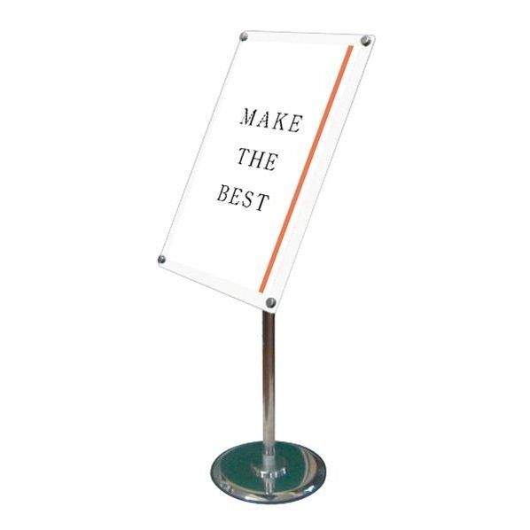 フリーアングルアクリルスタンド90 A3ホワイト ホワイト 370×300×1121mm FAACS90A3W 1点