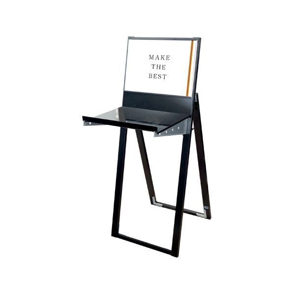 ブラックラックスタンド看板 A3横ブラック ブラック 460×480×1180mm BRASKA3YB 1点