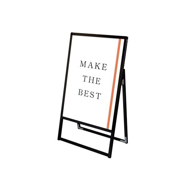 ブラックバリウススタンド看板 アクリルタイプ A1片面 ブラック 630×405×1080mm BVASKACA1K 1点