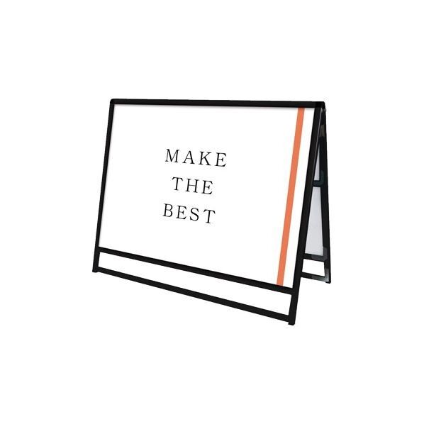 ブラックバリウススタンド看板 アクリルタイプ B1横ロウ両面 ブラック 1066×485×970mm BVASKACB1YLR 1点