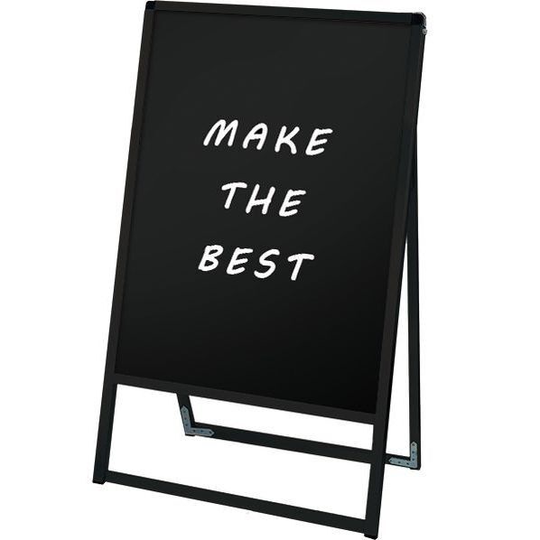 ブラックバリウススタンド看板 ブラックボードタイプ 600×900片面 ブラック 636×405×1080mm BVASKBB600X900K 1点