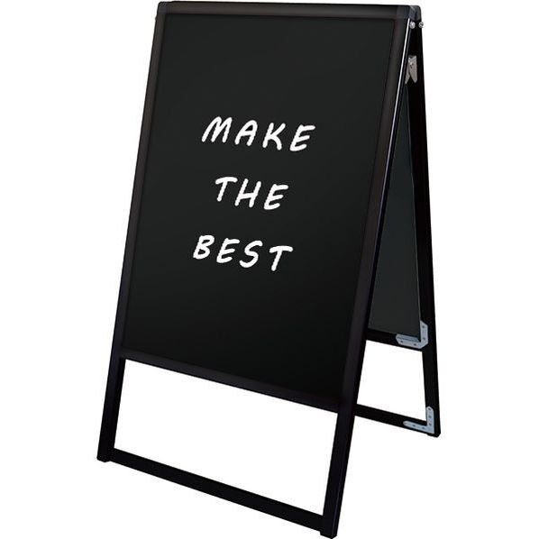 ブラックバリウススタンド看板 ブラックボードタイプ B1両面 ブラック 764×650×1275mm BVASKBBB1R 1点