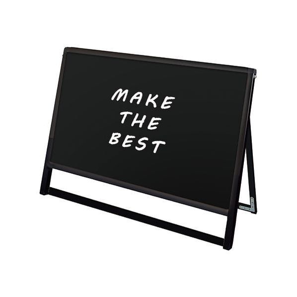 ブラックバリウススタンド看板 ブラックボードタイプ B1横ロウ片面 ブラック 1066×360×970mm BVASKBBB1YLK 1点