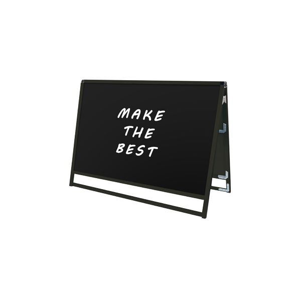 ブラックバリウススタンド看板 ブラックボードタイプ B1横ロウ両面 ブラック 1066×485×970mm BVASKBBB1YLR 1点