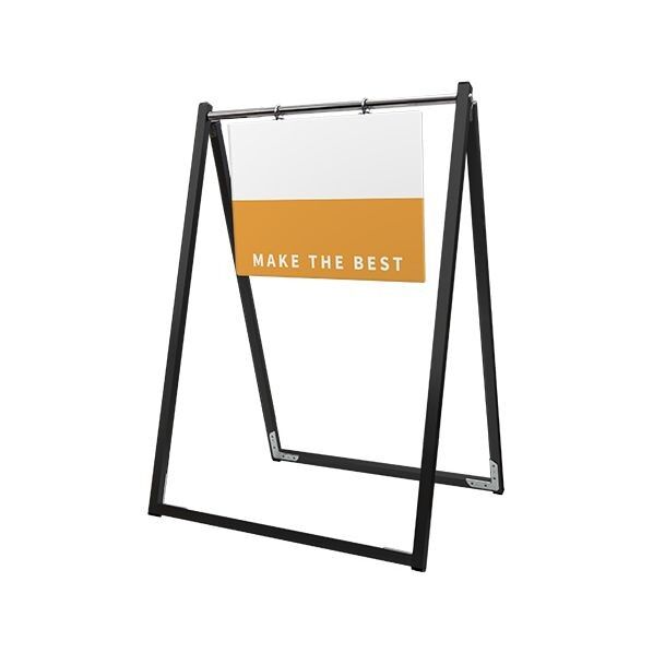 ブラックスイングサイン アルミ複合板 A3横 ブラック BSWSAPA3Y 1点