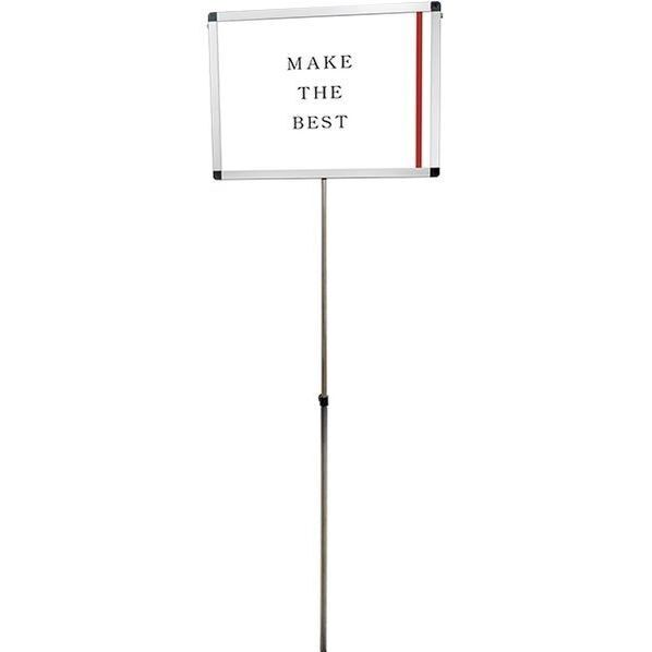プラカードポールA A2横 シルバー 630×19×1900mm PCPVAA2Y 1点