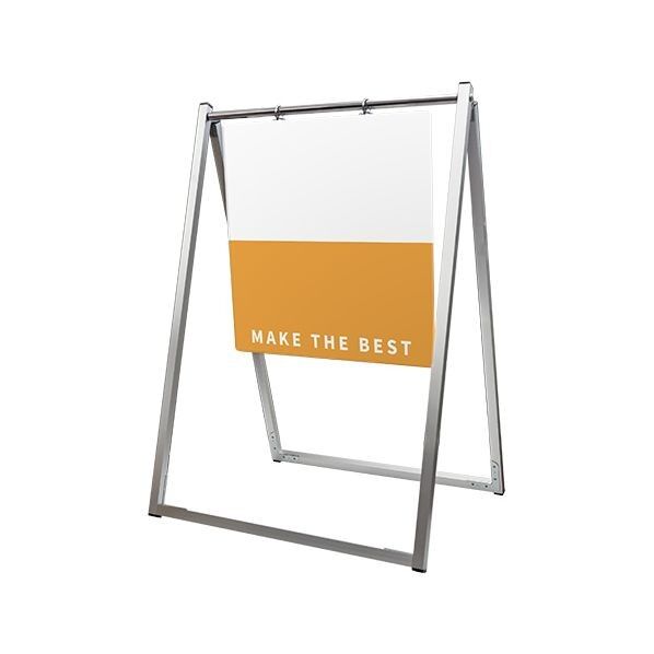 スイングサインアルミ複合板 450×450 シルバー SWSAP450X450 1点