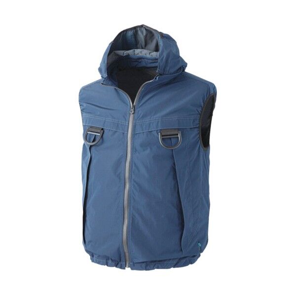 WZ ハイクオリティ・ケーブルレスフードベスト ドット・ネイビー XL 9014-827-XL 1着