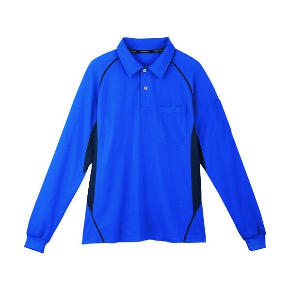 長袖ポロシャツ 6ブルー
