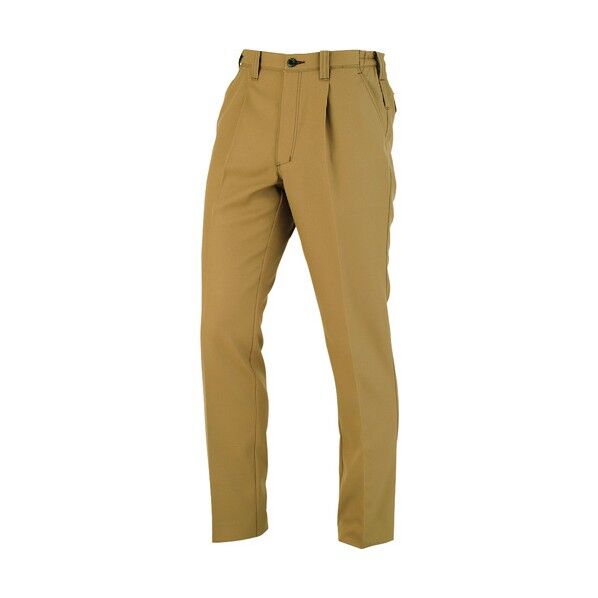 ワンタックスラックス(脇シャーリング) キャメル 3Lサイズ A-8074-24-3L 1点