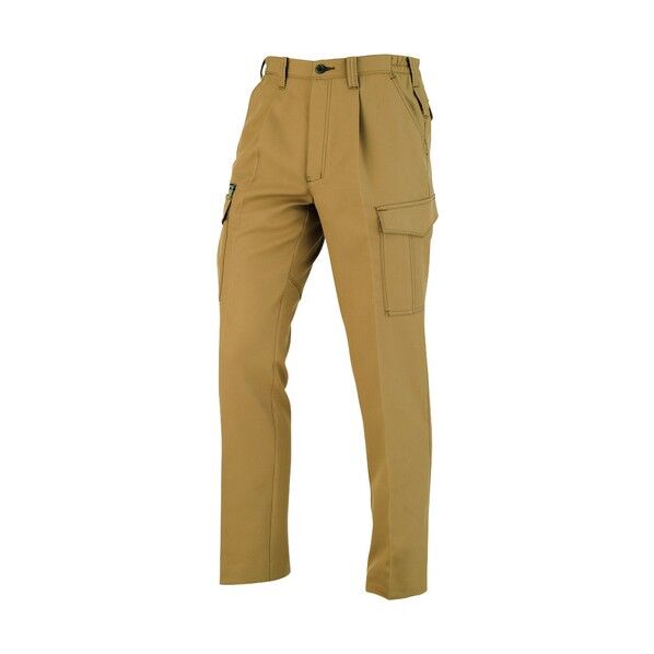 ワンタックカーゴパンツ(脇シャーリング) キャメル 4Lサイズ A-8076-24-4L 1点