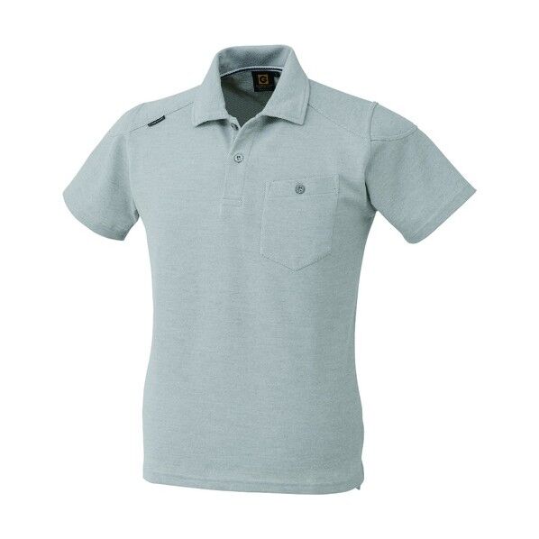 ハンソデポロシャツ G-9117 3モクグレー 4L G-9117-3-4L 1点