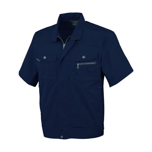 立体カット半袖ブルゾン 1ネイビー LL AS-930-1-LL 1点