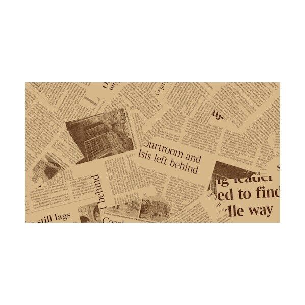 包装紙未晒コットンKH-4013ニュースペーパー 902973 1点