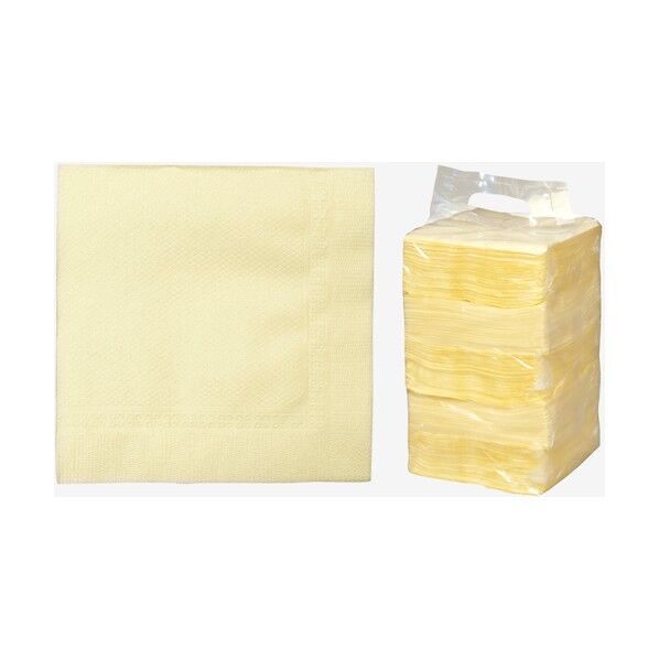 カラーナフキン 四ツ折 500枚パック イエロー 902591 1点