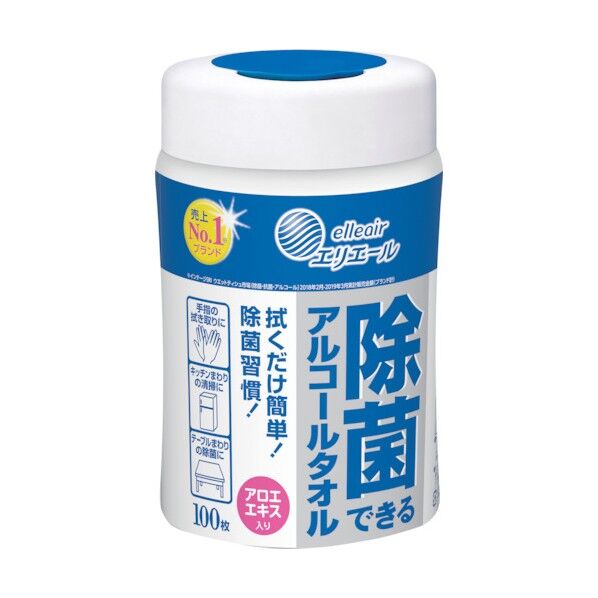 除菌できるアルコールタオル 本体 833334 100枚