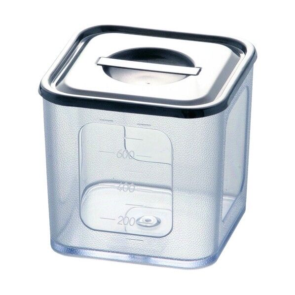 YUKIWA ポリカーボネイト 深型角キッチンポット 10.5cm AKK09010 1個