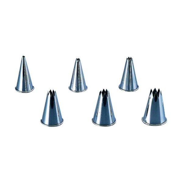 サーモハウザー  ST製口金星型8切6PCSセット 62845 WKTN1 1個