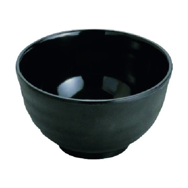 マイン メラミンウェア ドンブリ小 M11-143 黒 RMI7002 1個