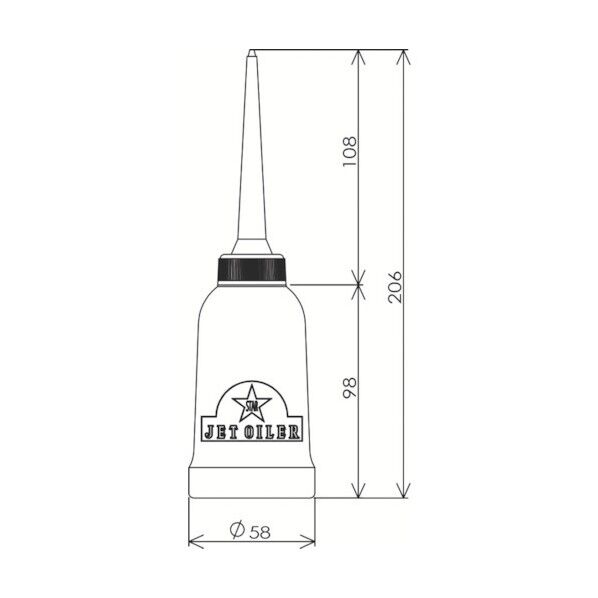 ジェットオイラー200スターたて型 57 x 57 x 205 mm 200 1点