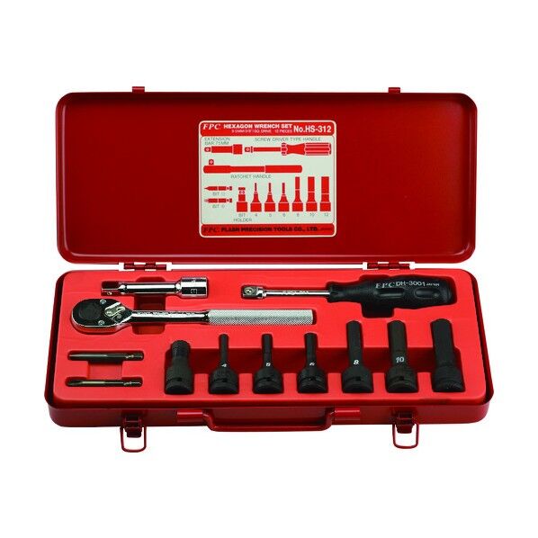 ヘキサゴンレンチセット 差込角9.5mm 12pc
