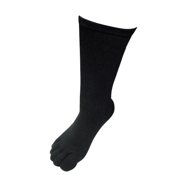 S-256 ブークレ5本指 ) 黒 1004 3足