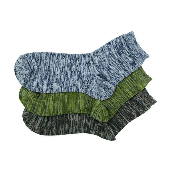 #4041-3P-L ランダマイズソックスミドル先丸 4041-3P-L 3足