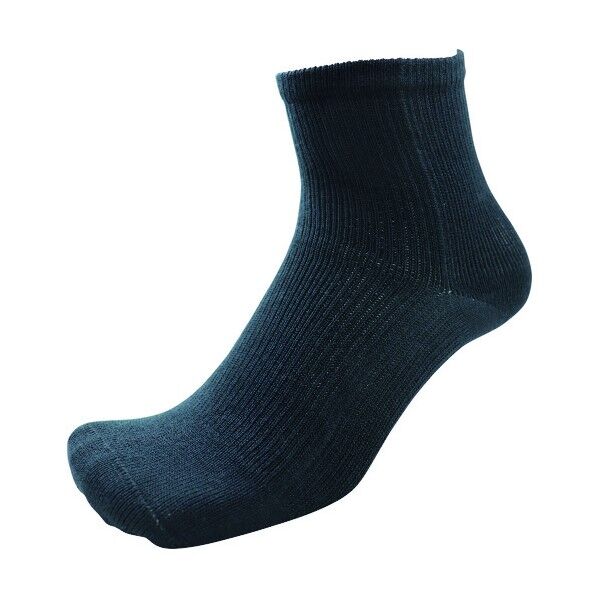 #4110-2P デオセル先丸 ミドル丈 黒 L 4110-2P 2足