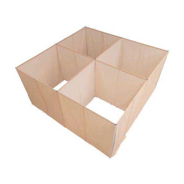 ナガエ避難所間仕切り 4コマ標準 ポリエステルタフタフレームセット 6300024141 1点