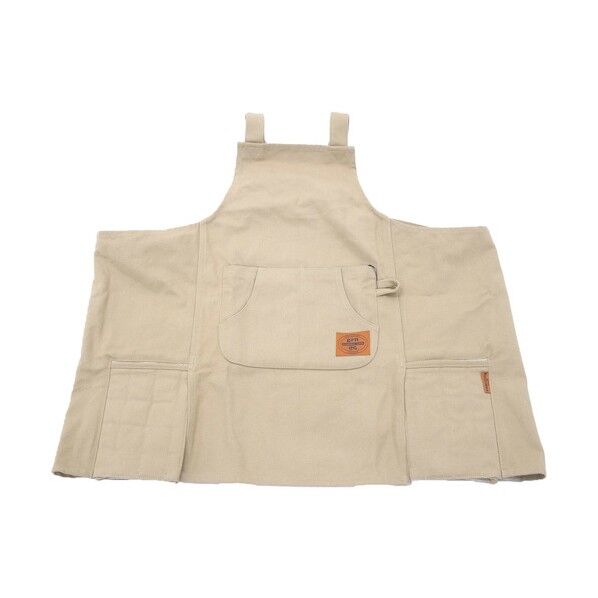 ポットホルダーキャンバスエプロン ベージュ 6300036491 1着