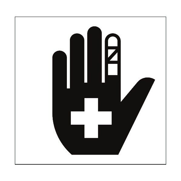 JISピクトサイン 救護所B 150角 6300001202 1点