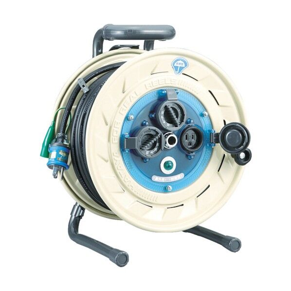 ハタヤ防雨型コードリール100V接地付30m 9700 g AF-301K