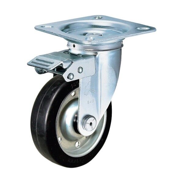 400Sシリーズ方向規制自在幅広ゴム車150mm 平戸車 400FASWRB150 1個